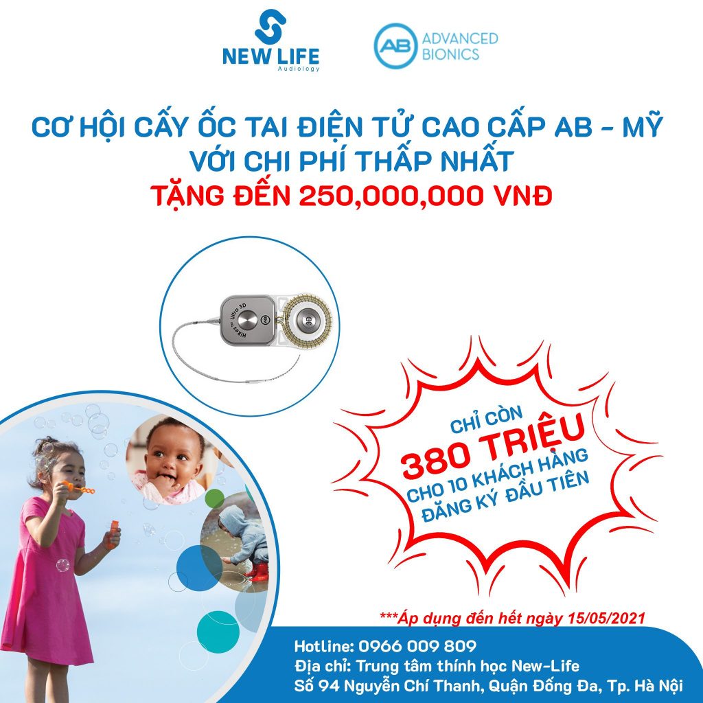 [CTKM] PHẪU THUẬT CẤY ỐC TAI ĐIỆN TỬ AB – CHỈ CÒN 380 TRIỆU ĐỒNG