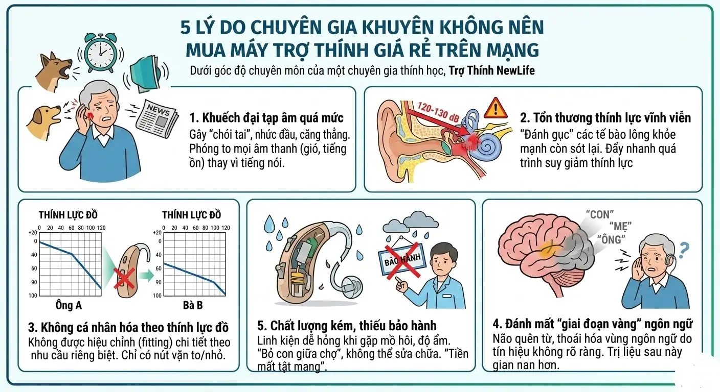 5 lý do không nên mua máy trợ thính giá rẻ